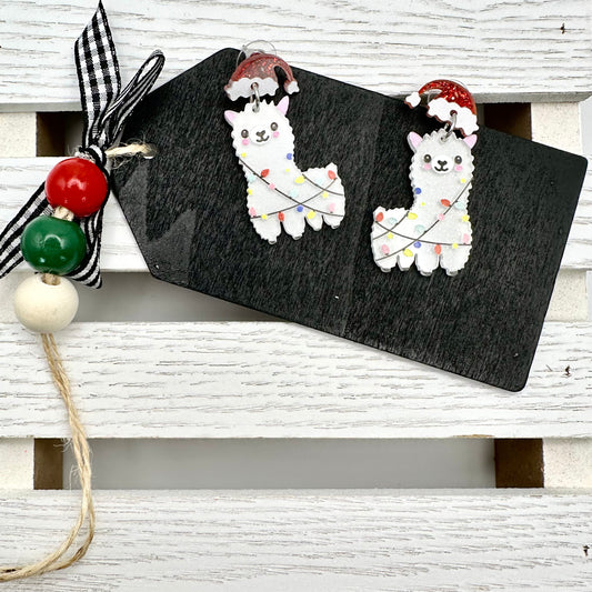 Christmas Llama Earrings