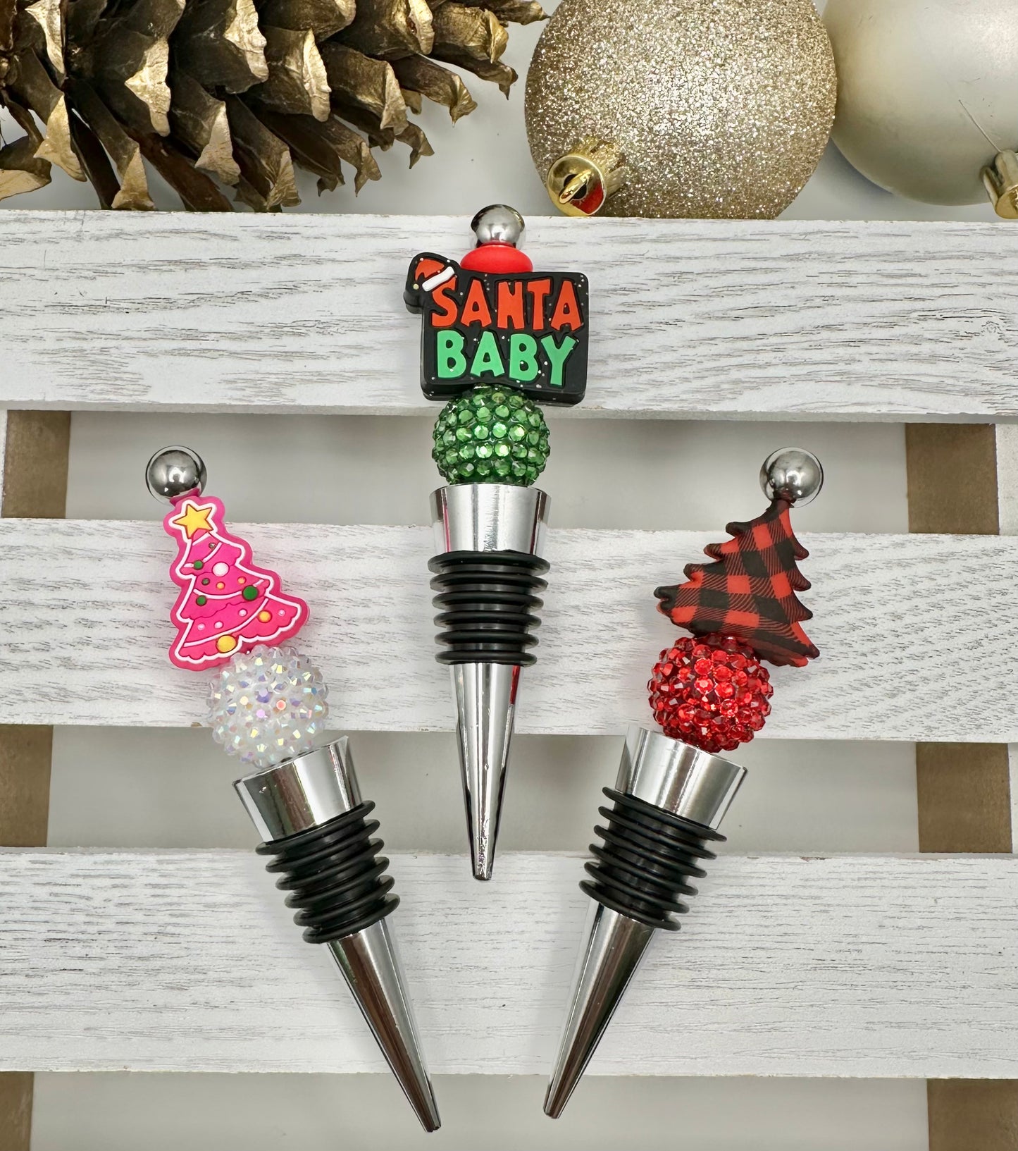 Christmas Wine Stoppers