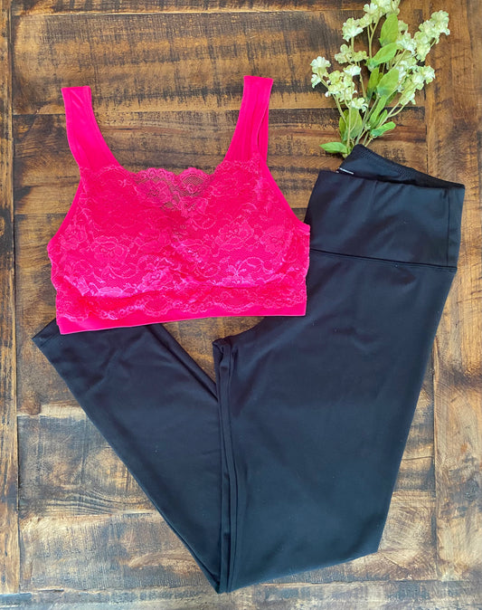 Pink Lace Bralette