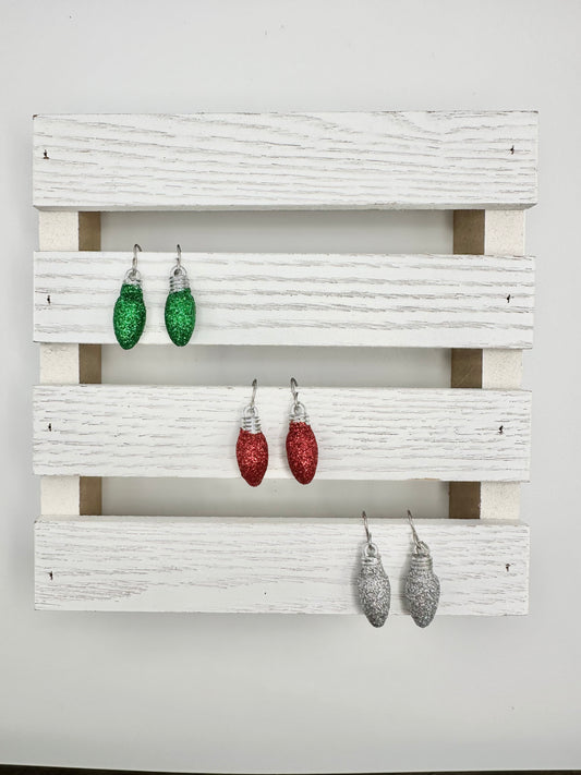 Christmas Light Earrings