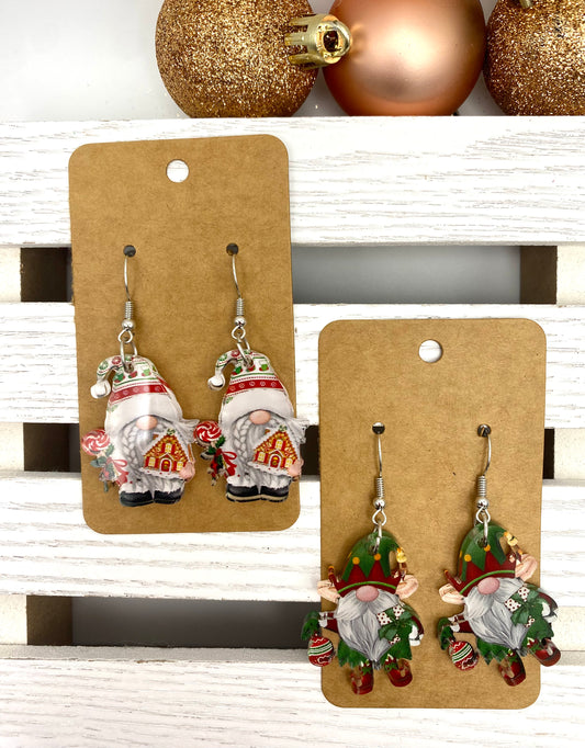 Acrylic Gnome Earrings