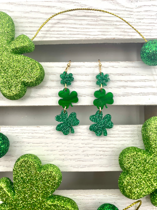 Clover Acrylic Earrings