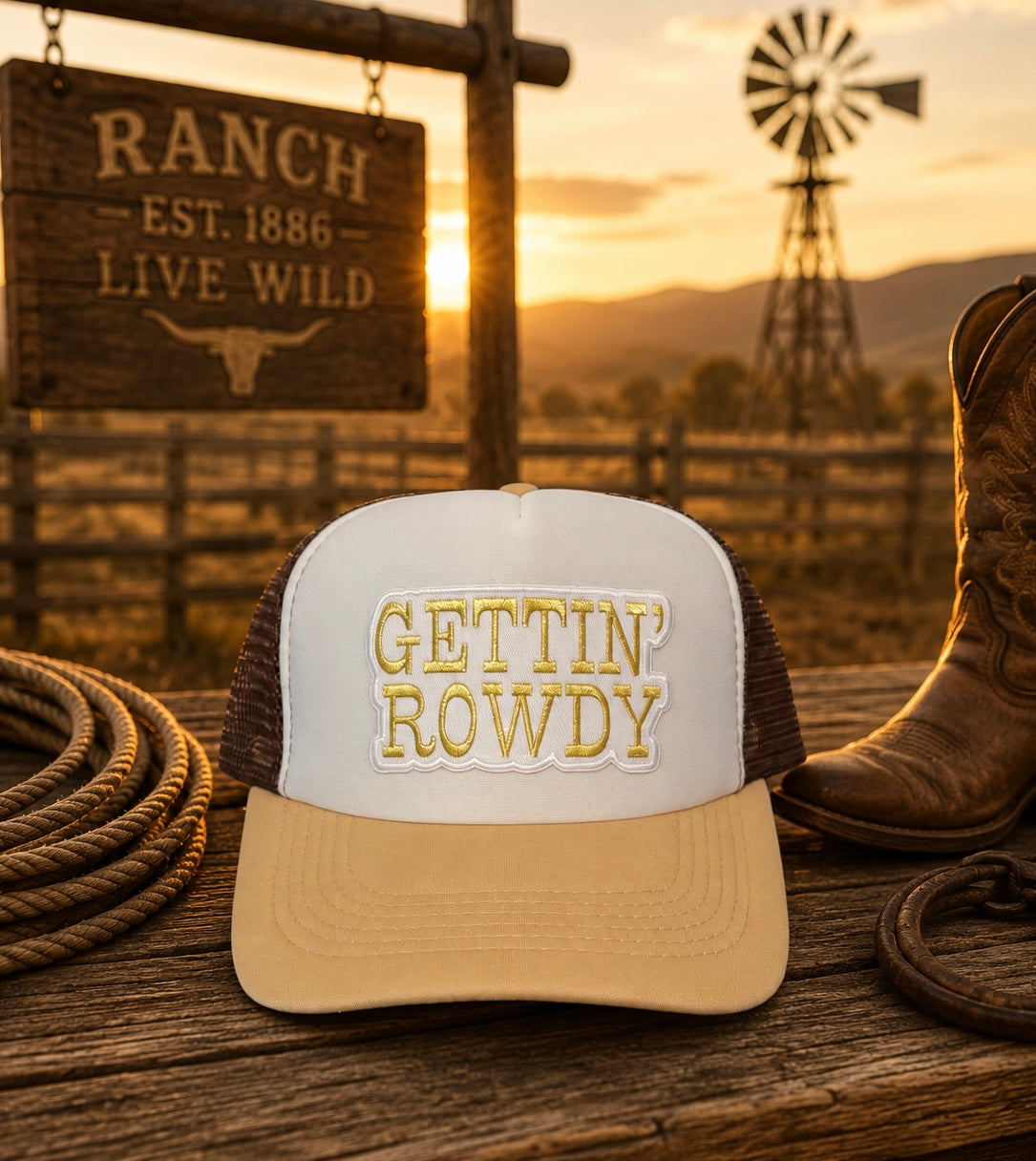 Howdy or Getting Rowdy Trucker Hat