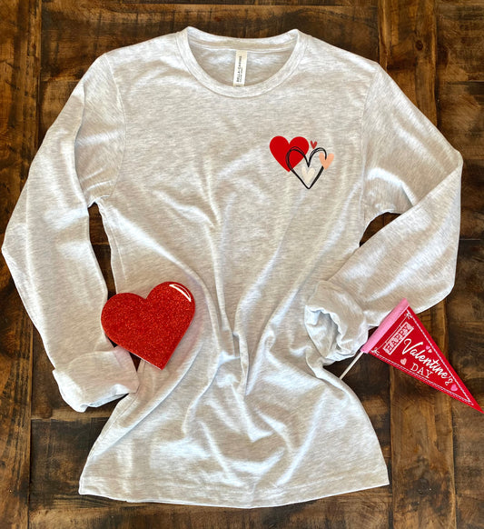 Pocket Heart Long Sleeve Tee