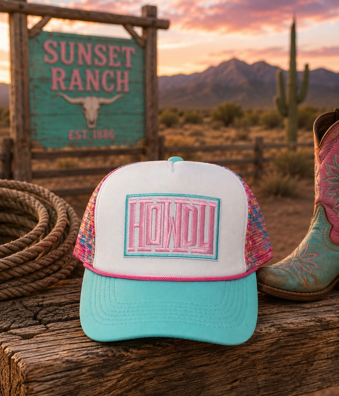 Howdy or Getting Rowdy Trucker Hat