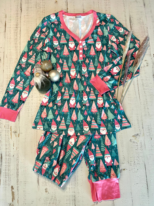 Christmas Santa Gnome PJ Set