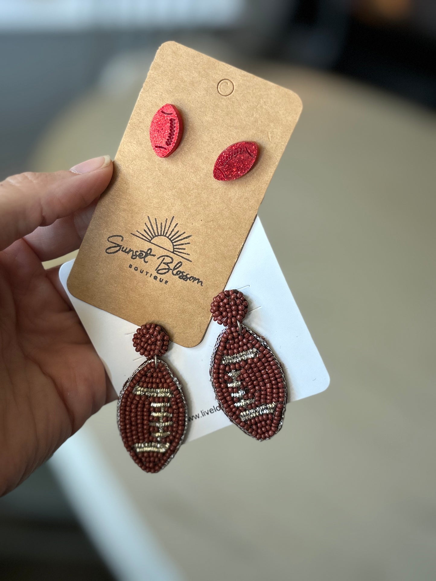 Football Earrings