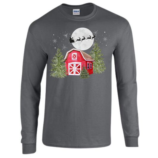 Christmas Barn Long Sleeve