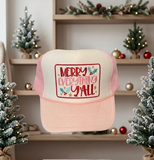 Merry Everything Yall Trucker Hat