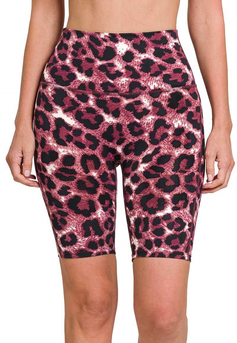 Leopard Biker Short