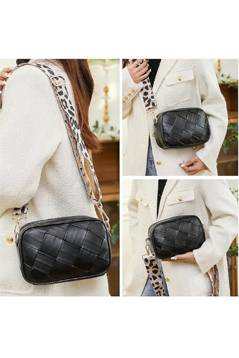 Woven Crossbody Shoulder Bag