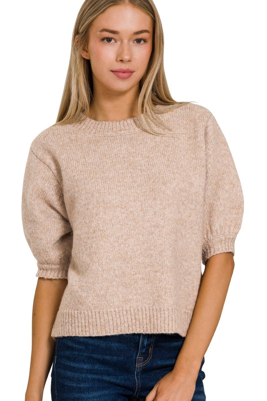 Puff Short Sleeve Sweater