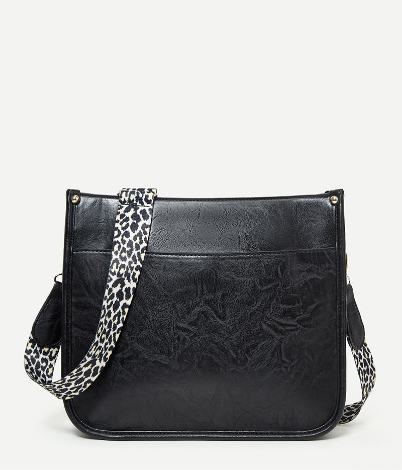 Leopard Strap Crossbody Shoulder Bag